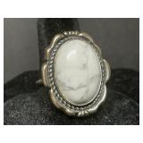 Sterling Silver Ring with Dry Creek Turquoise