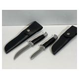 Buck Knives Models 118 and 116 w/Sheaths