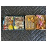 Dry Flies and Streamer Misc. Lot 2 Boxes