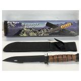 Frost Cutlery Combat Scout Knife with Sheath