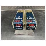 200 Rounds CCI .22 Short 27 Grain Copper Plated HP