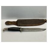 Fixed-Blade Hunting Knife with Sheath