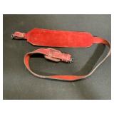 Red Torel Leather Rifle Sling
