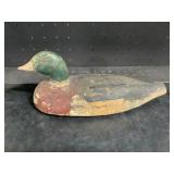Wood Carved Vintage Duck Decoy