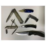 Six Pocket Knives, Various Styles