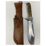 Puma White Hunter Fixed Blade Knife w/Sheath