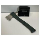 12.5-inch Columbia Hatchet Green Handle w/Sheath