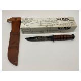 KA-BAR U.S.M.C. Fighting Knife with Sheath, 100th