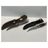 Fixed-Blade Hunting Knives w/Sheaths
