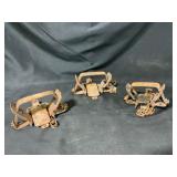 Three Steel Animal Traps