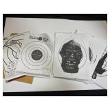 Assortment of 8.5 x 11 printed targets