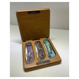3 Folding Knives With Wildlife Designs