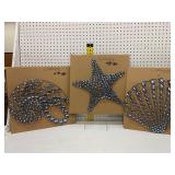 3 Coastal Theme Wall Hangings