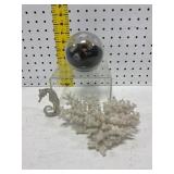 Coral Pieces and Decorative Globe Lot