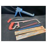 E-Z Thrust Caulking Gun and Hack Saw Set