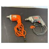 Black & Decker and Skil Electric Drills