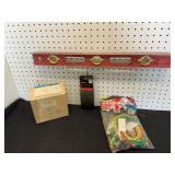 Vintage Starrett Level, Supplies, and Midgitrol Va