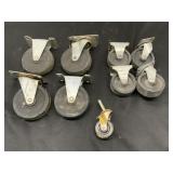 Assortment of Rubber Casters