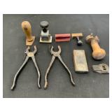 Hand Tools and Ink Stamps