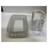 EAPG Ripley Glass Dish and St George Sleigh