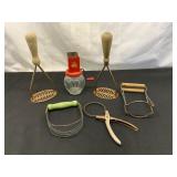 Vintage Kitchen Tools, Hazel Atlas Nut Grinder
