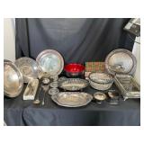 Silver-Plated and Glass Tableware
