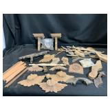 Vintage Wood Scroll Pieces
