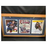 Framed Colorado Avalanche Memorabilia