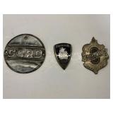 3 Vintage Automotive Emblems