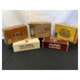 Five Cigar Boxes