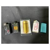 Five Lighters, Various Brands