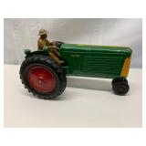Cast Iron Oliver Toy Tractor with Driver