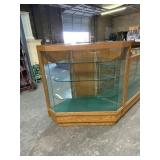 Oak and Glass Display Cabinet