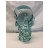 Clear Glass Skull-Shaped Bottle