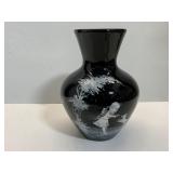 Westmoreland Mary Gregory Amethyst Vase