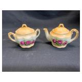 Porcelain Teapot and Sugar Bowl Set