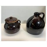Stoneware Crock and Jug Set