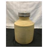 Stoneware Jug with Metal Screw Cap