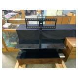 51" Tall TV Stand with Glass Shelves