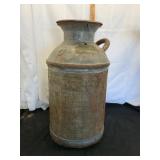 Vintage Milk Can with Alex Carlson Plaque