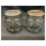 2 1902 Economy Mason Pint Jars