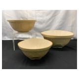 3 T.G. Green Pottery Bowls