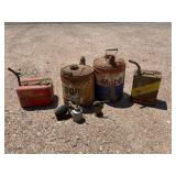 Vintage Oil and Gas Cans