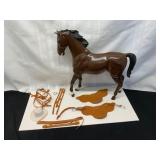 Articulated Plastic Horse with Accessories