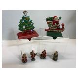 Santa Figurines and Stocking Holders