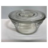 Clear Pressed Glass Refrigerator Dish