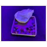 Glass Marbles with Bag- 1 glows