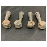 Four Cast Iron Claw Feet