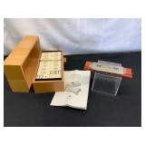 Vintage Tremolo Harmonica and Domino Set