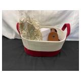 Gift Basket with Salt Lamp and Accessories